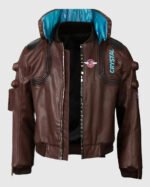Cyberpunk 2077 Bomber Leather Jacket