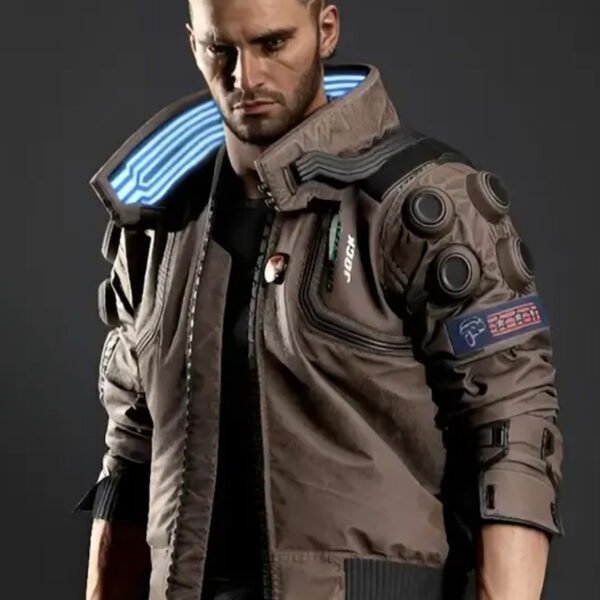 Cyberpunk 2077 Bomber Leather Jacket