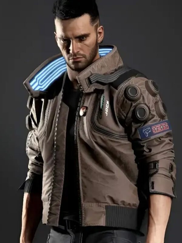 Cyberpunk 2077 Bomber Leather Jacket