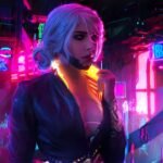 Cyberpunk 2077 Ciri Stylish Cropped Black Jacket