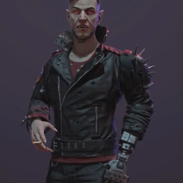 Cyberpunk 2077 Dracula Black Studded Jacket