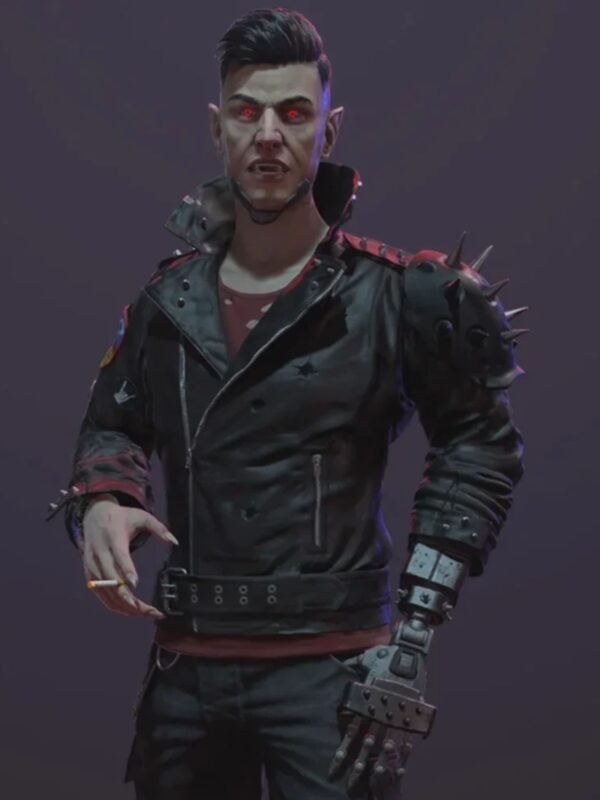 Cyberpunk 2077 Dracula Black Studded Jacket