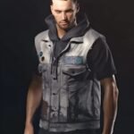 Cyberpunk 2077 Gray Leather Vest