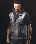 Cyberpunk 2077 Gray Leather Vest