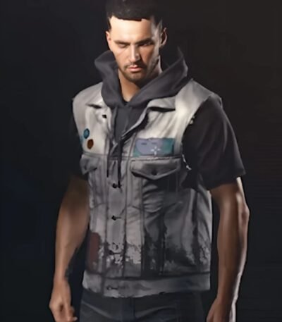 Cyberpunk 2077 Gray Leather Vest
