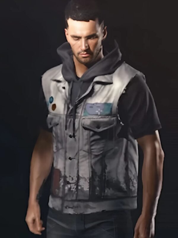 Cyberpunk 2077 Gray Leather Vest