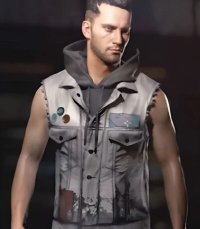 Cyberpunk 2077 Gray Leather Vest