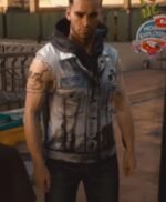 Cyberpunk 2077 Gray Leather Vest