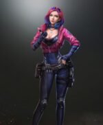 Cyberpunk 2077 Kira Madroxx Pink Leather Jacket