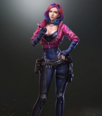 Cyberpunk 2077 Kira Madroxx Pink Leather Jacket