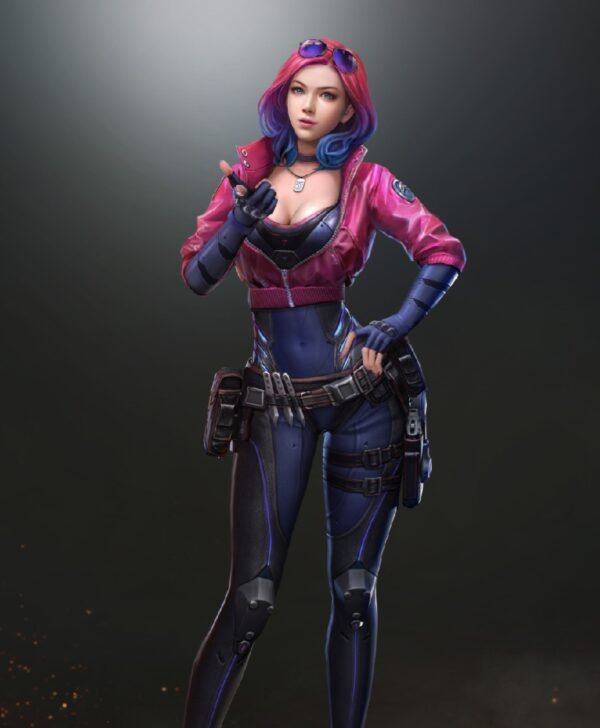 Cyberpunk 2077 Kira Madroxx Pink Leather Jacket
