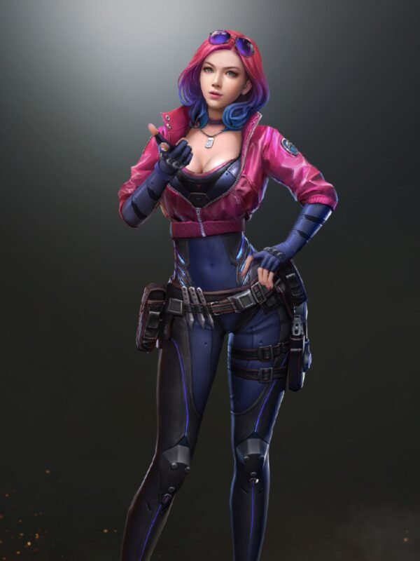 Cyberpunk 2077 Kira Madroxx Pink Leather Jacket