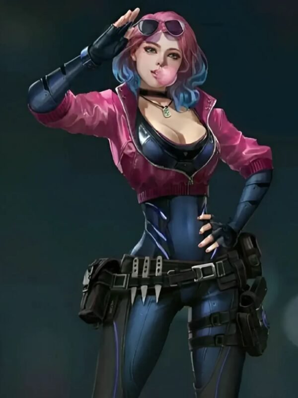 Cyberpunk 2077 Kira Madroxx Pink Leather Jacket