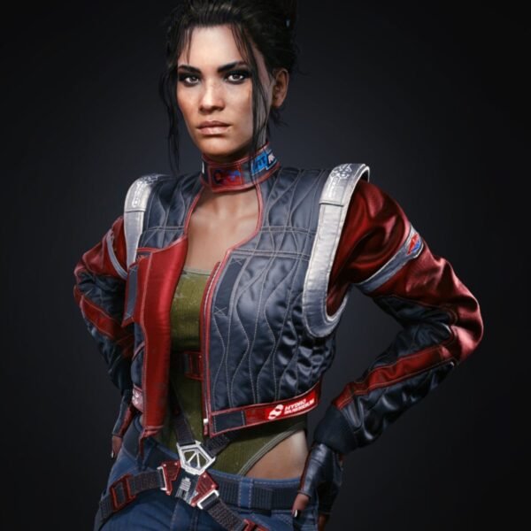 Cyberpunk 2077 Panam Palmer Cropped Leather Jacket