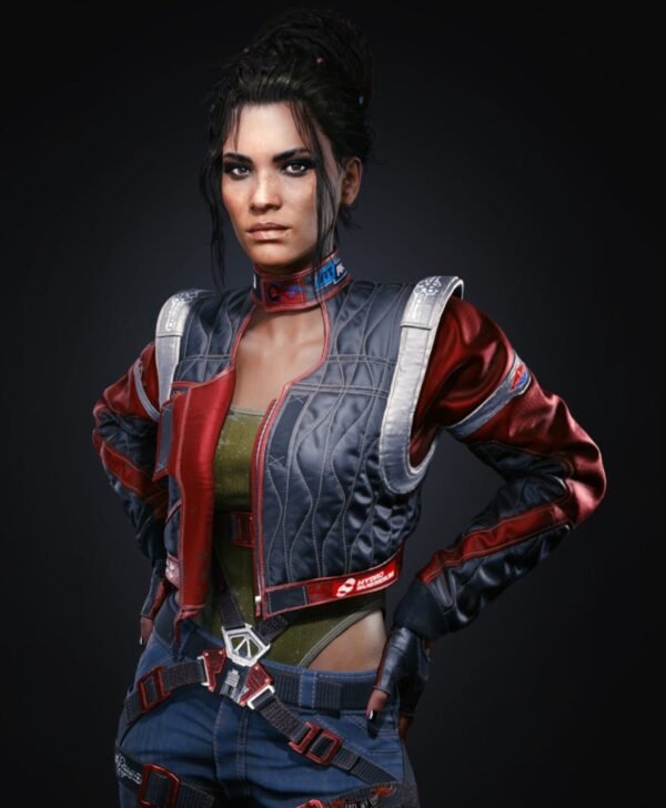 Cyberpunk 2077 Panam Palmer Cropped Leather Jacket