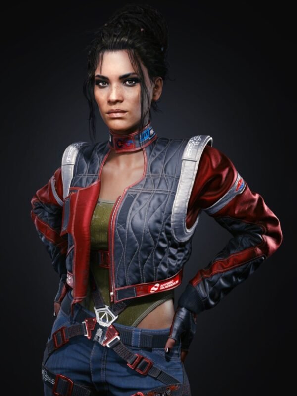 Cyberpunk 2077 Panam Palmer Cropped Leather Jacket