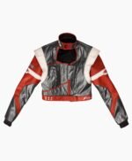 Cyberpunk 2077 Panam Palmer Cropped Leather Jacket