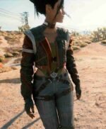 Cyberpunk 2077 Panam Palmer Cropped Leather Jacket