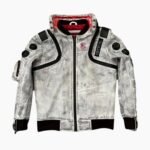 Cyberpunk 2077 Wax White Leather Jacket