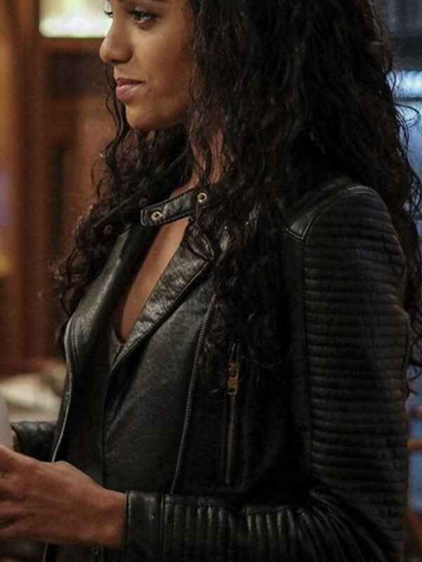 DCs Legends Of Tomorrow Amaya Jiwe Black Leather Jacket