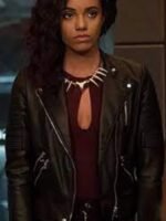 DCs Legends Of Tomorrow Amaya Jiwe Black Leather Jacket