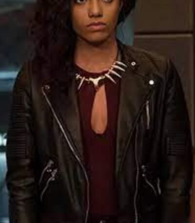 DCs Legends Of Tomorrow Amaya Jiwe Black Leather Jacket