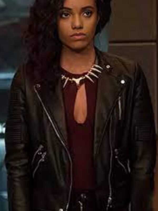 DCs Legends Of Tomorrow Amaya Jiwe Black Leather Jacket