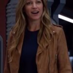 DCs Legends of Tomorrow S04 Ava Sharpe Brown Leather Jacket
