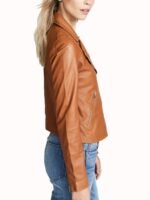 DCs Legends of Tomorrow S04 Ava Sharpe Brown Leather Jacket