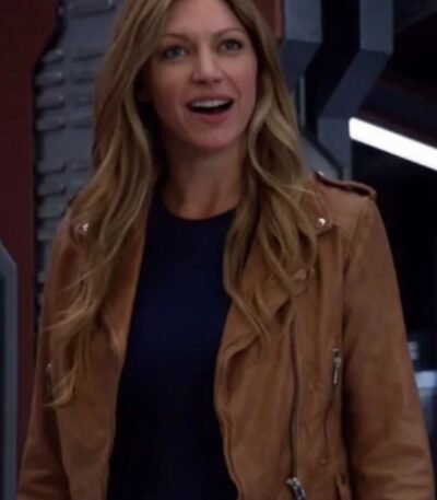 DCs Legends of Tomorrow S04 Ava Sharpe Brown Leather Jacket