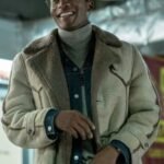 Da'Vinchi BMF Shearling Fur Suede Leather Coat