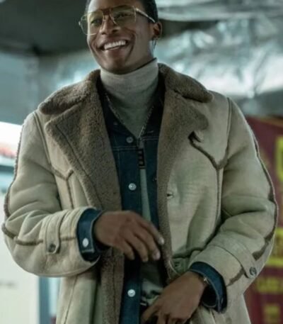 Da'Vinchi BMF Shearling Fur Suede Leather Coat