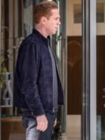 Damian Lewis Billions S05 Suede Leather Jacket