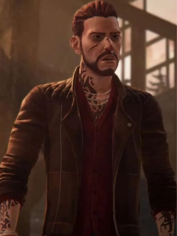 Damon Merrick Life Is Strange True Colors Brown Leather Jacket