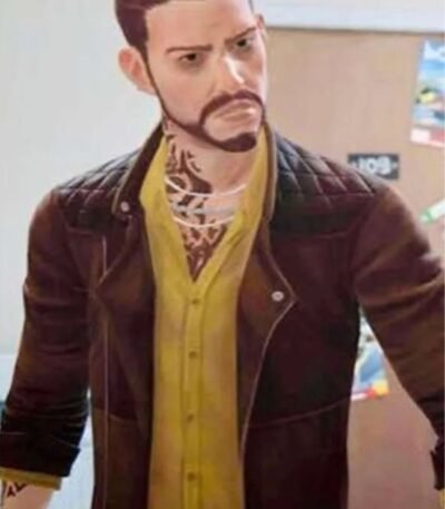 Damon Merrick Life Is Strange True Colors Brown Leather Jacket