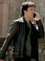 Damon Salvatore The Vampire Diaries Black Jacket