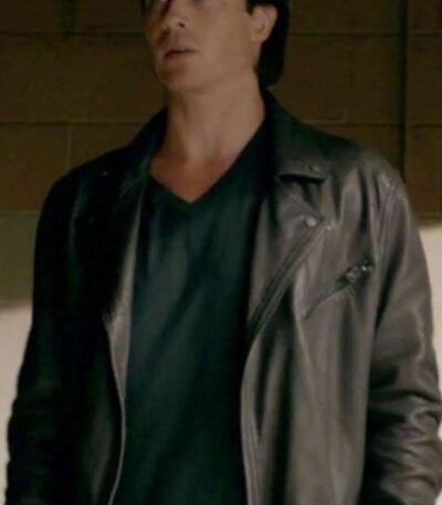 Damon Salvatore The Vampire Diaries Black Jacket