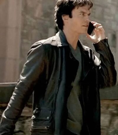 Damon Salvatore The Vampire Diaries Black Jacket