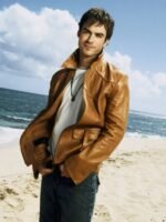 Damon Salvatore The Vampire Diaries Coffee Brown Leather Jacket