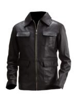 Damon Salvatore Vampire Diaries Cafe Racer Leather Jacket