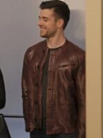 Dan Jeannotte The Bold Type Brown Leather Jacket