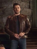 Dan Jeannotte The Bold Type Brown Leather Jacket