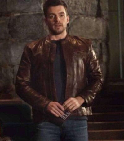 Dan Jeannotte The Bold Type Brown Leather Jacket