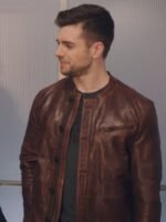 Dan Jeannotte The Bold Type Brown Leather Jacket