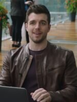 Dan Jeannotte The Bold Type Brown Leather Jacket