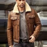 Daniel Air Force Shearling Brown Leather Jacket