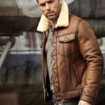 Daniel Air Force Shearling Brown Leather Jacket