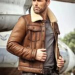 Daniel Air Force Shearling Brown Leather Jacket