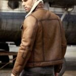 Daniel Air Force Shearling Brown Leather Jacket
