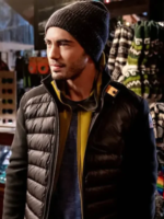 Darren Barnet Love Hard Puffer Jacket With Hood